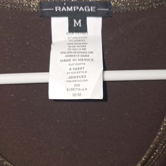 Rampage Y2K Silky Buttery Gold Shimmer Babydoll Dress Size M - Picture 4 of 7